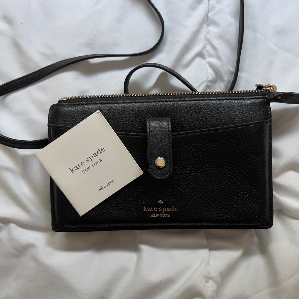 Kate Spade Black Jackson Tab Crossbody Bag